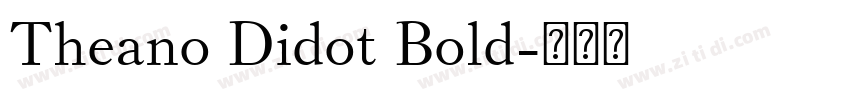 Theano Didot Bold字体转换
